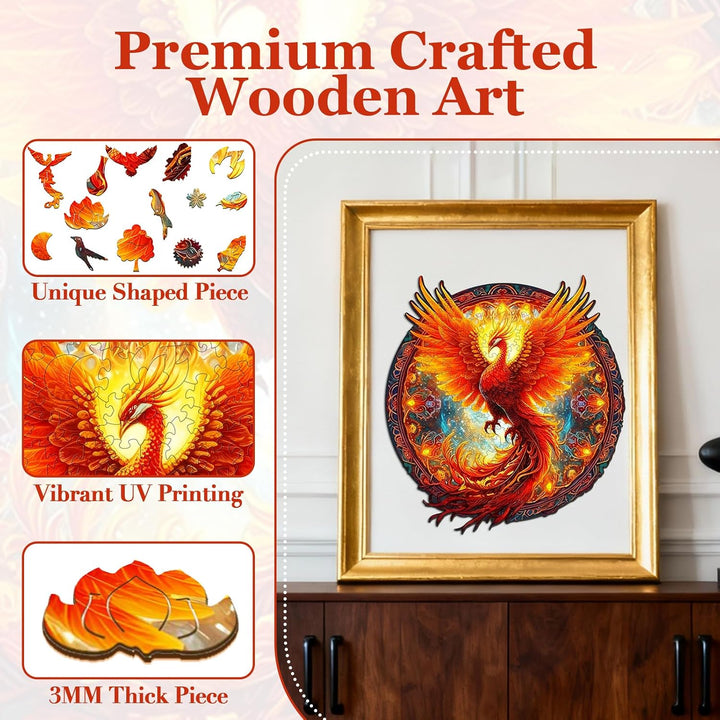 680-Piece Phoenix Wooden Jigsaw Puzzle