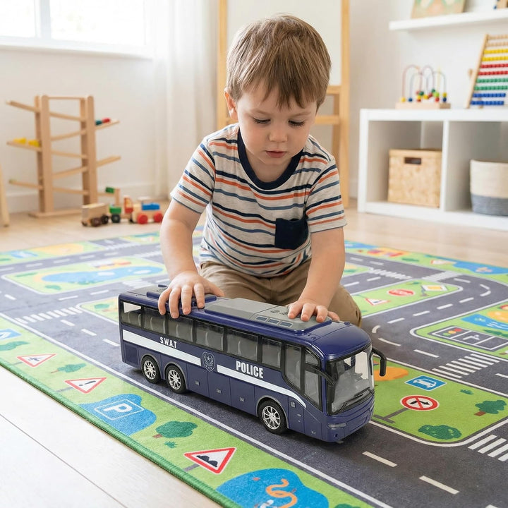 Die-Cast Police Bus Toy