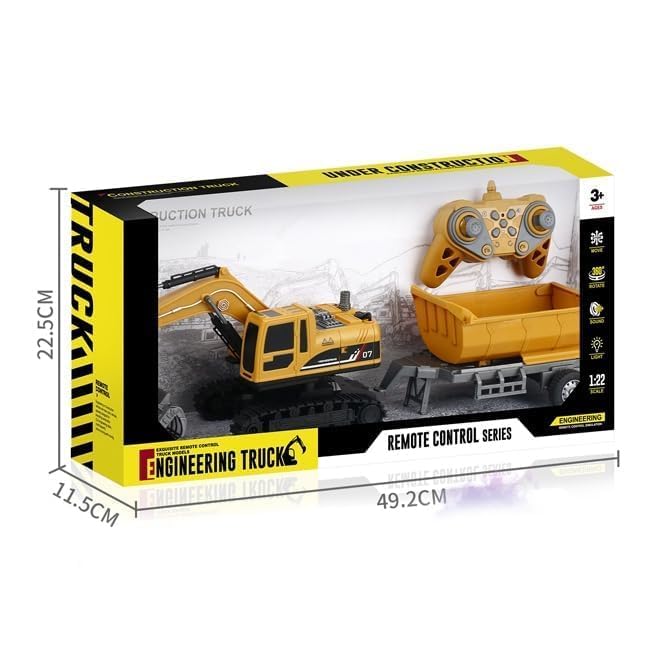 Remote Control Excavator Toy for Kids Adults RC