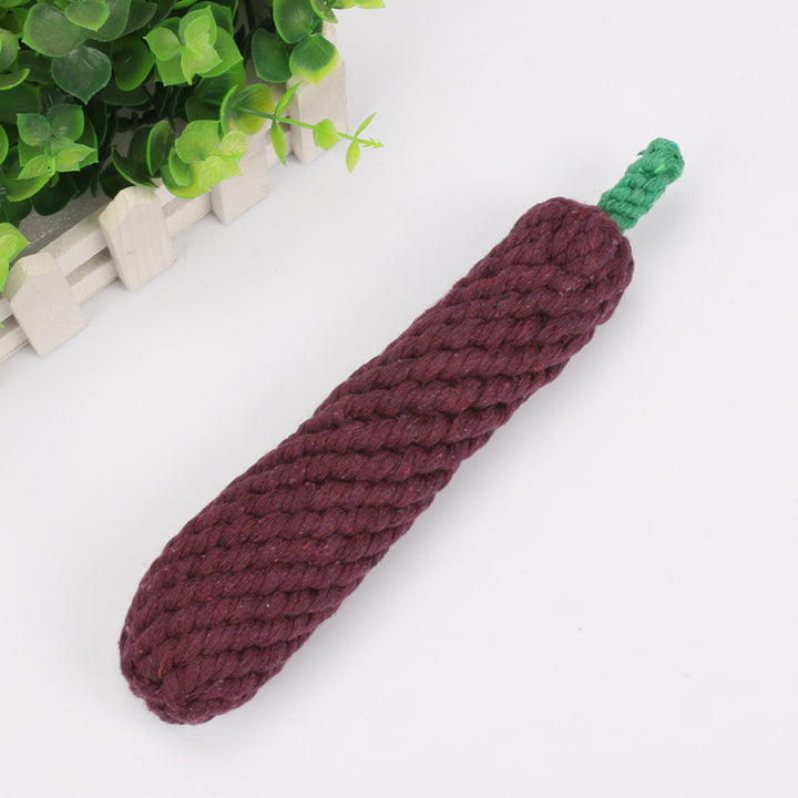 Chew Rope Animal Shape Dog Toy – Durable Cotton & Polyester Interactive Tug & Chew Toy for Dogs