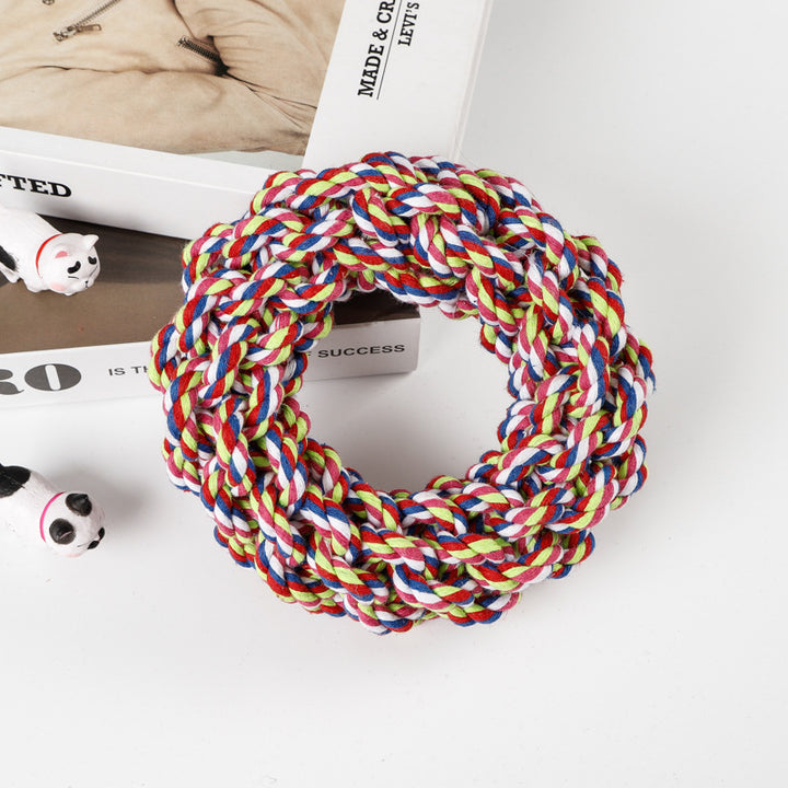 Chew Rope Animal Shape Dog Toy – Durable Cotton & Polyester Interactive Tug & Chew Toy for Dogs