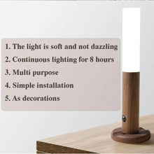 LED USB Wireless Wood Stick Night Light FLIXME WORLD