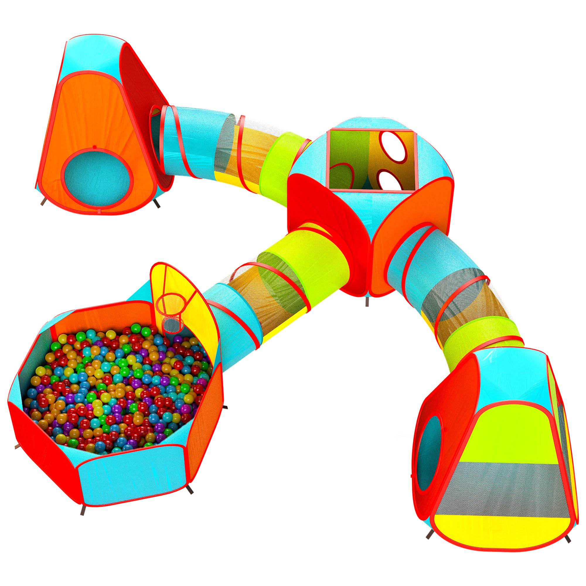 Playz 7-Piece Kids Play Tent & Ball Pit Set