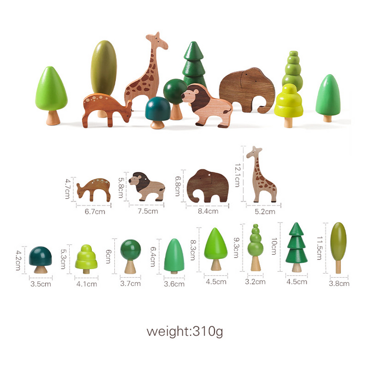 Wooden Animal Stacking Balance Toy