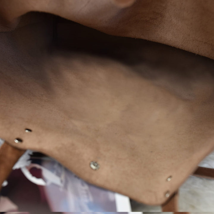 Paseo Genuine Leather Tote Bag in Warm Caramel