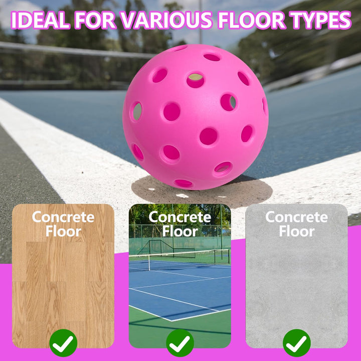Outdoor Pickleball Paddle | 40 & 26 Hole Balls