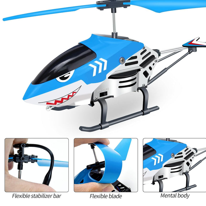 Shark RC Helicopter with Gyro & LED Light