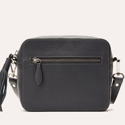 Genuine Pebble Leather Crossbody Bag