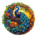 300-Piece Wooden Peacock Puzzle for Adults