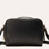 Genuine Leather Mini Crossbody Bag with Top Handle & Adjustable Shoulder Strap