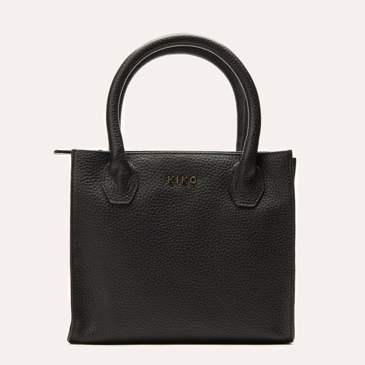 Genuine Pebble Leather Simplistic Crossbody Bag with Adjustable & Removable Strap