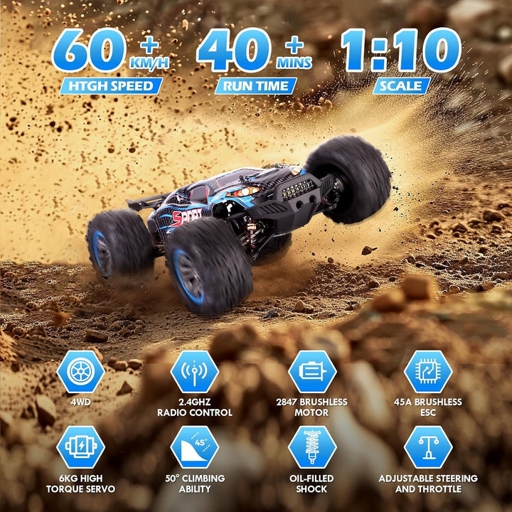 Brushless RC Buggy – 4WD High-Speed Off-Road Truck