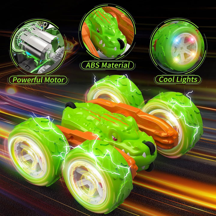 Twist Green Cars Offroad 360° Rotation with Lights Music