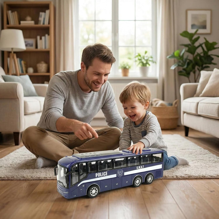 Die-Cast Police Bus Toy