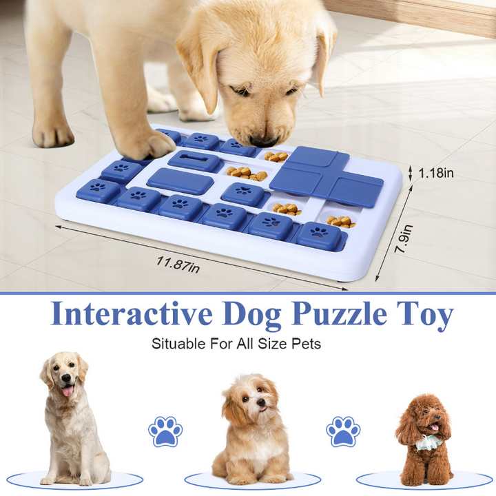 Interactive Slow Feeder Puzzle Toy for Dogs