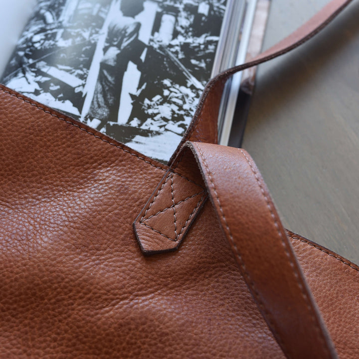 Classic Genuine Leather Tote Bag