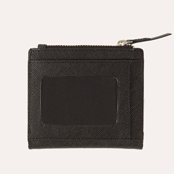 Coin Purse Genuine Saffiano Leather Wallet