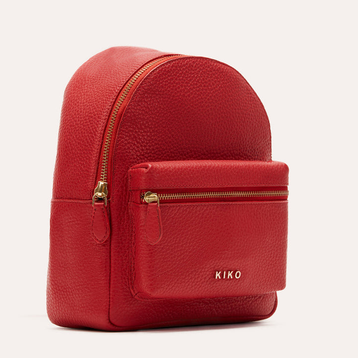 Genuine Pebble Leather Itty-Bitty Backpack with Adjustable Straps