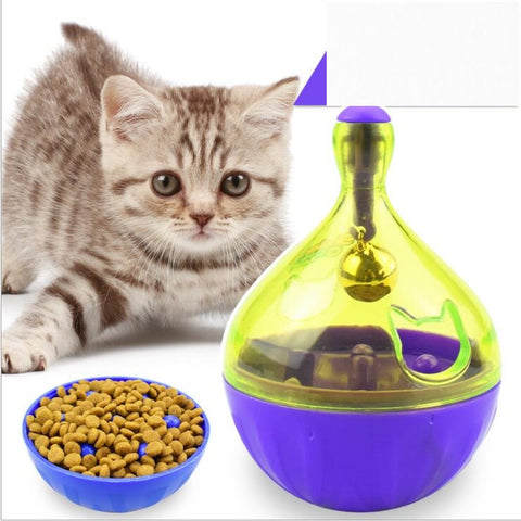Wobbling Treat Dispensing Ball for Dogs & Cat