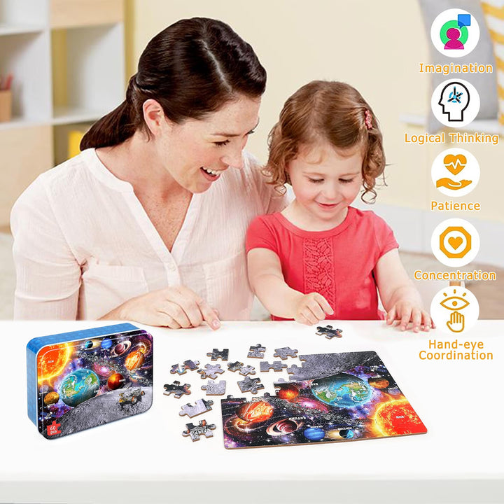 Flixme 60-Piece Space Puzzle for Kids