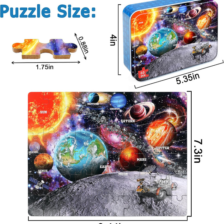 Flixme 60-Piece Space Puzzle for Kids