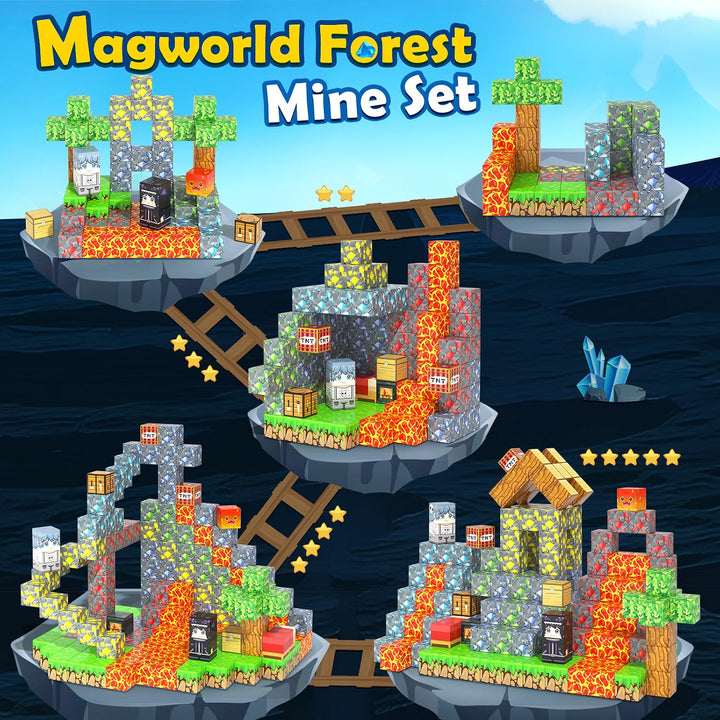 Forest Mine Magnetic Building Blocks