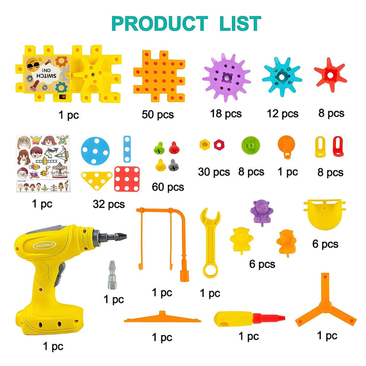 234-Piece Gear Building Blocks Set