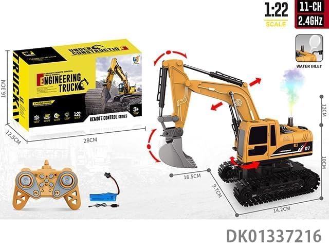Remote Control Excavator Toy for Kids Adults RC