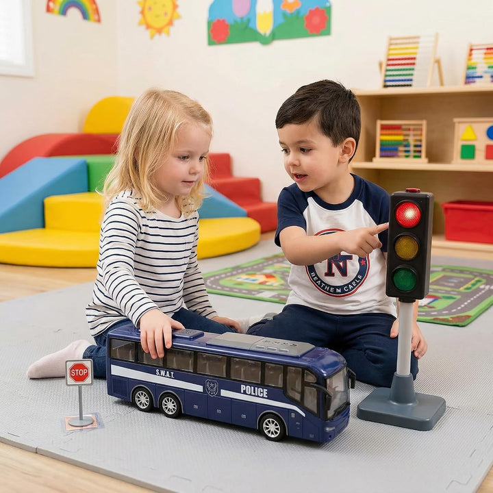Die-Cast Police Bus Toy