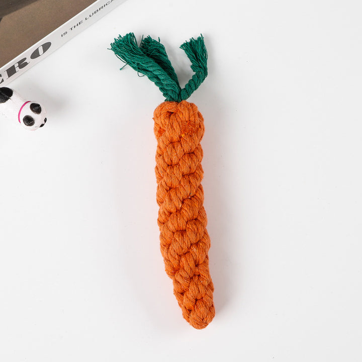 Chew Rope Animal Shape Dog Toy – Durable Cotton & Polyester Interactive Tug & Chew Toy for Dogs