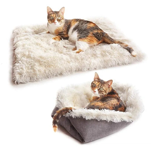 Keep Your Pet Cozy with Coral Fleece Pet Bed FLIXME WORLD