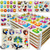 QUOKKA Wooden Puzzles for Toddlers 1-3 - 6XSET Toddler Puzzles Ages 2-4 with Rack - Learning Alphabet Numbers and Animals Toy Puzzles for Toddlers 3-5 - Wood Games Gift for Boys and Girls