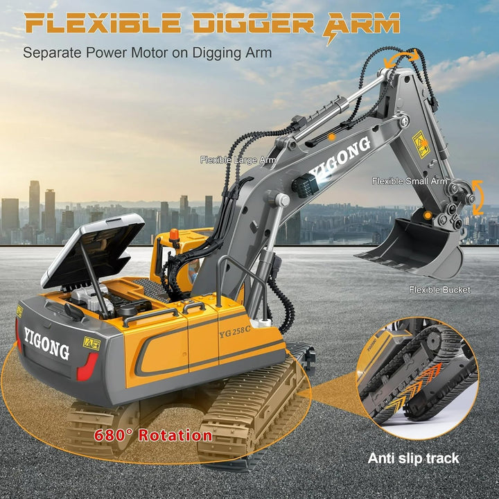RC Excavator – 1:20 Scale 11-Channel Construction Truck