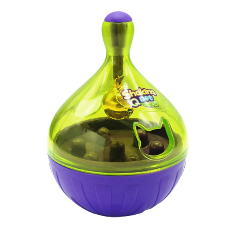 Wobbling Treat Dispensing Ball for Dogs – Interactive Automatic Food Dispenser & Puzzle Toy