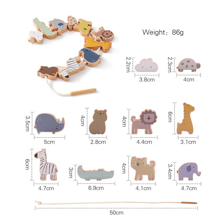 Wooden Animal Stacking Balance Toy