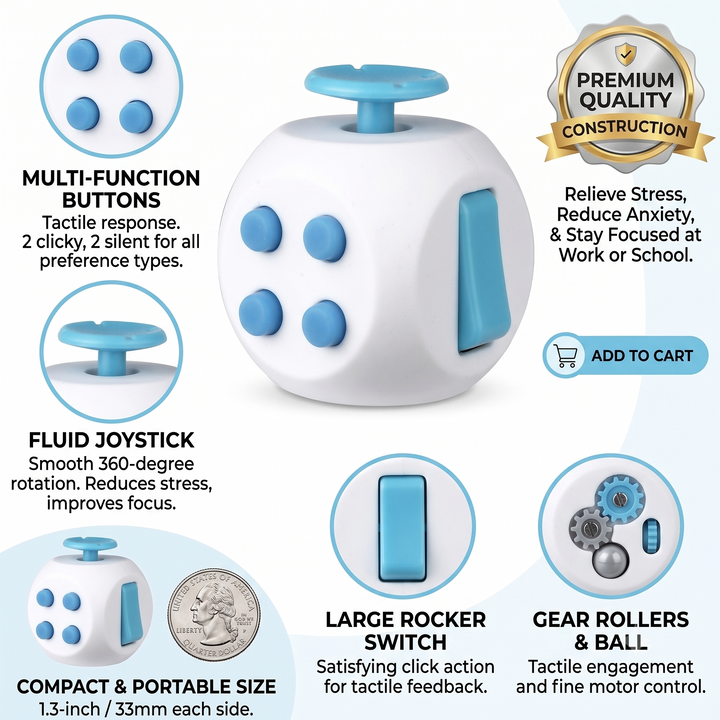 Fidget Cube Stress Relief Toy