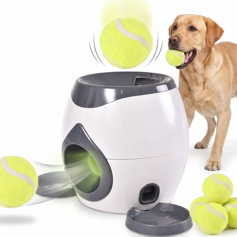 Interactive Dog Tennis Ball Launcher