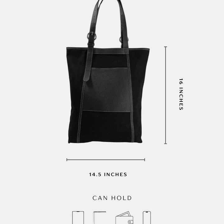 Una | Leather & Canvas Everyday Tote