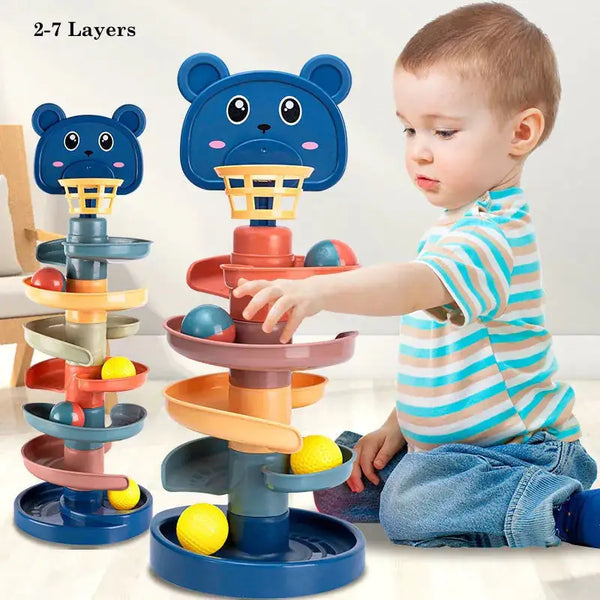 Baby Track Rolling Ball Mental Sliding Ball Tower