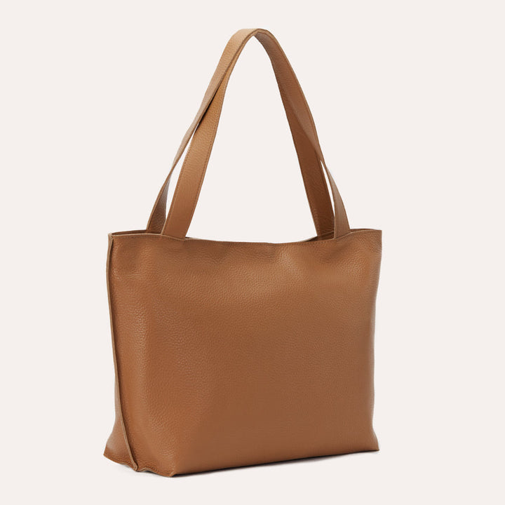 On The Go Genuine Leather Tote Bag