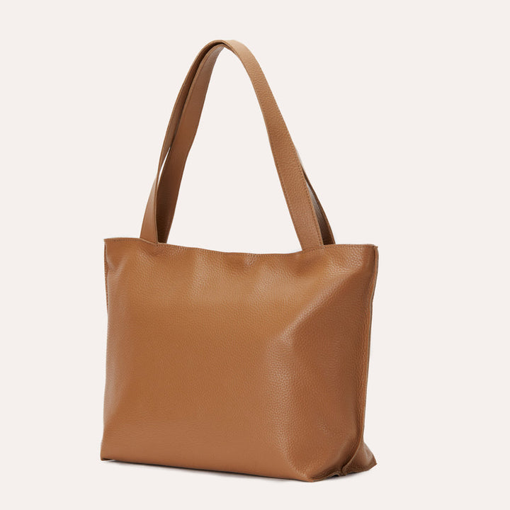 On The Go Genuine Leather Tote Bag