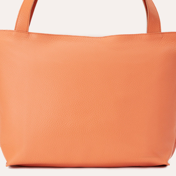 On The Go Genuine Leather Tote Bag