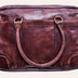 Genuine Washed Leather Shoulder Bag with Adjustable Strap & Laptop Sleeve