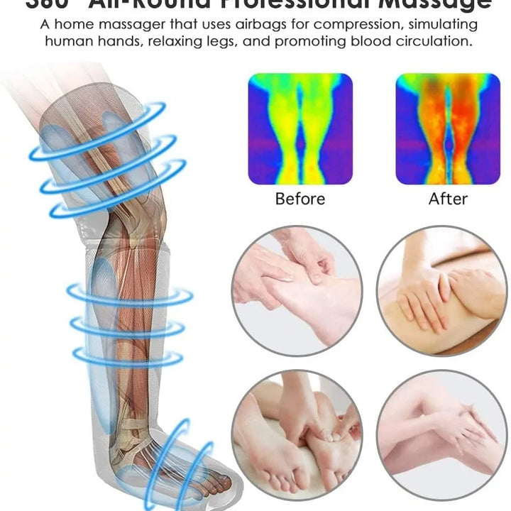 360° Foot Air Pressure Leg Massager FLIXME WORLD