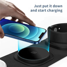 30W 3 In 1 Magnetic Wireless Charger Pad For iPhone FLIXME WORLD