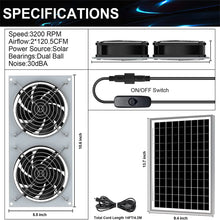 Solar Power Ventilation Fan FLIXME WORLD