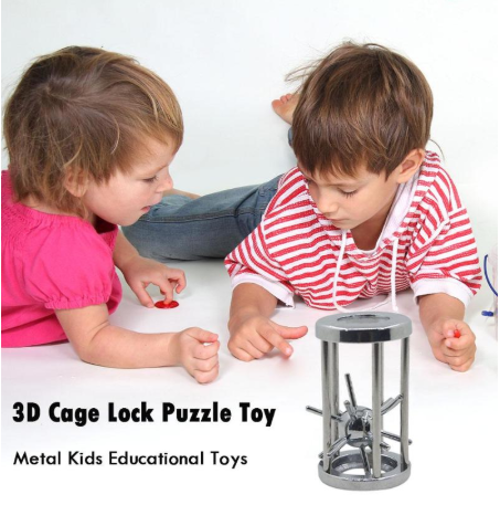Alloy Unlocking Puzzle Toy - Nostalgic Magic Ring