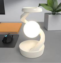 Rotating Moon Desk Lamp with Wireless Phone Charging