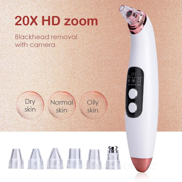 Visible Camera Blackhead Remover Vacuum Suction FLIXME WORLD