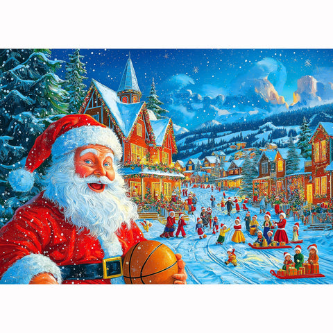 1000-Piece Christmas Winter Town Puzzle